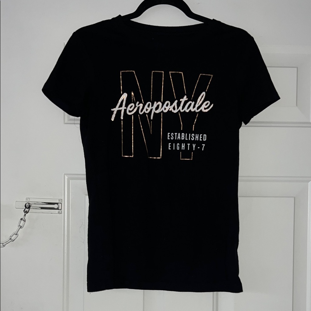 Aeropostale Black NY Graphic Tee